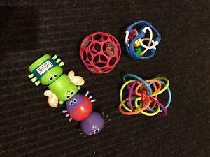 Various infant toys