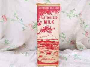 Vintage one quart milk carton