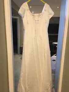 Wedding Dress about size 12 and Matching Flower Girl dress