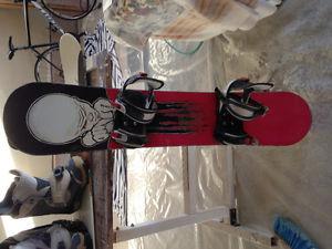 Youth snowboard and bindings for sale