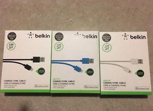 iPhone 5 5s 6 6s 7 belkin USB cable charger 10$ each