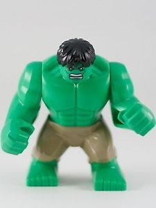 lego superheros hulk minifigure tan pants
