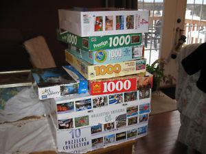 stack of puzzles