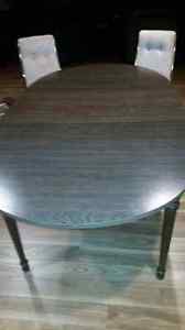 table and chairs