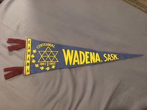 $10 - Wadena, SK Canadian Centennial Felt Pennant
