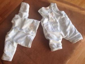 2 Baby winter sets and snow suit 0-3 months