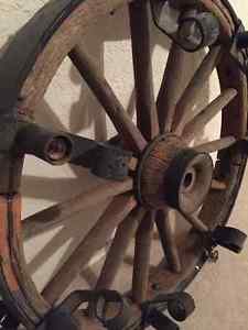 Authentic Wagon Wheel Chandelier 40"
