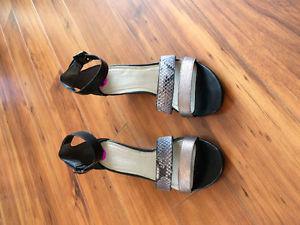Black wedge heel size 8.5