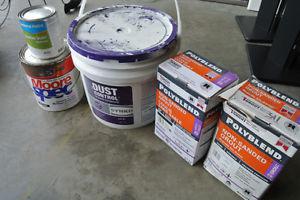 Grout and other paint supplies