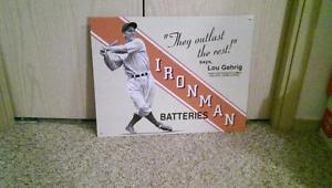 Lou Gehrig Sign