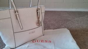 Never used - Diamond white GUESS handbag - retail value $120
