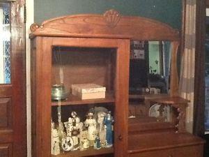 REDUCED-Antique Side by Side Cabinet