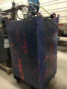 SHOP OIL TANK WITH GRACO AIR PUMP AND REEL