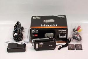 Sanyo Xacti GH2 14MP HD Camcorder + 2 Batteries Pouch 8GB