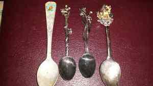 Set of 4 Vintage Collector Spoons
