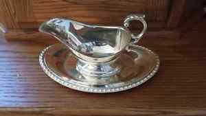 Wm. A Rogers silver plated gravey dish