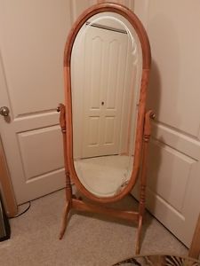 Wood Floor Cheval Mirror