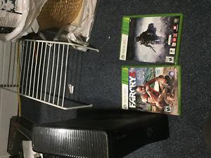 Xbox 360 with two controllers