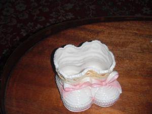 baby bootie planter