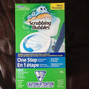 new Toilet self-cleaner installation kit - scrubbing bubbles
