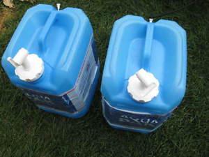 reliance water containers. 5 us gal. Cap/ spigot $15/pair