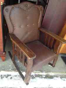 s Antique Solid Wood Rocking Chair