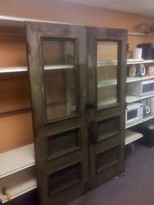 Antique double doors solid hardwood