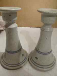 Crimmons Pottery Candlesticks