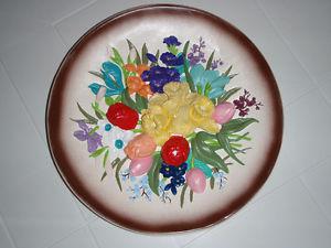 HAND-PAINTED FLOWER PLAQUES