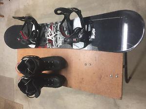 K2 Snowboard, Bindings, & Firefly Boots