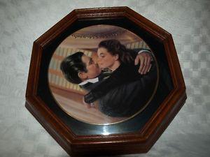 MARRY ME SCARLETT Plate #B in wood collector frame