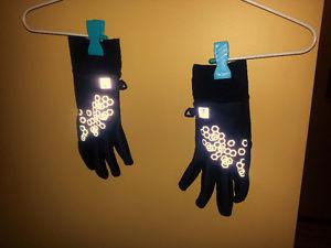 MEC Running Gloves with Reflective patterns and touch Screen