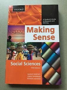 Making Sense, 5th edition by Northey 
