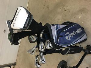 Men's right handed Taylor made golf clubs