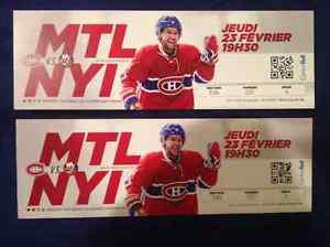 Montreal Canadien Tickets -- Billets Canadiens (eng/fr)