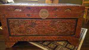 Ornate Hand Carved Chinese Chest