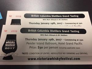 Victoria Whisky festival tickets -Thursday only