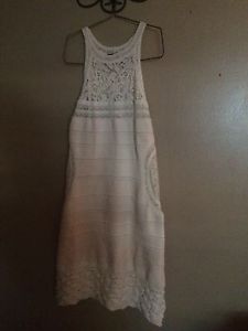 White knitted dress size large
