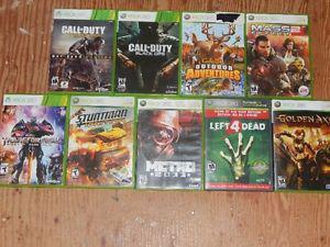 XBOX 360 AND 9 GAMES