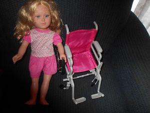 journey girl doll and her wheelchair