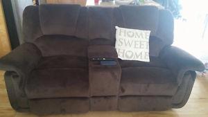 reclining sofa and reclining love seat