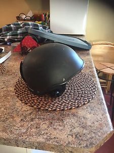 Black snow boarding helmet