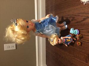 Cinderella doll & mini doll
