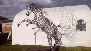 Dancing steel horse