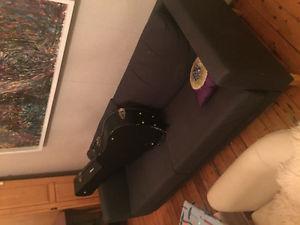 Deep blue IKEA couch for sale