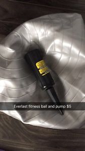 Everlast fitness ball, with pump