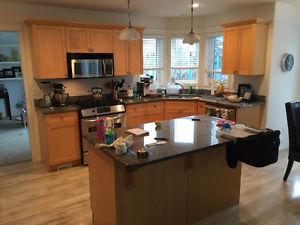 Full kitchen, maple doors granite counter