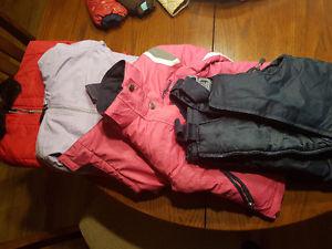 Girl's size 3 jackets/ski pants