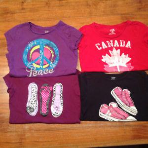 Girl's tops t shirts size 10