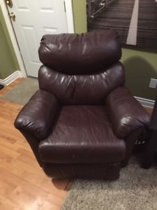 Leather reclining chair FIRE SALE!